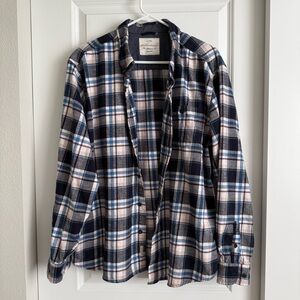 Weatherproof Men’s Shirt Cotton Checkered Button Down XXL